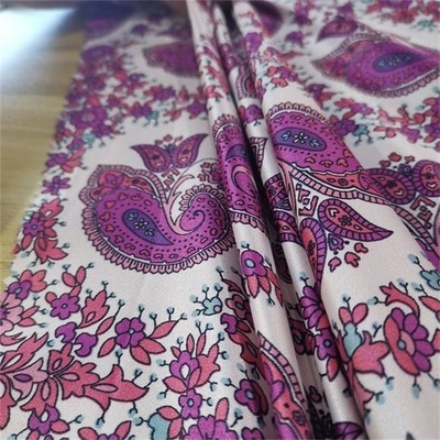 95gsm ha stampato il tessuto del raso dell'elastam del poliestere, tessuto chiffon del poliestere 50d