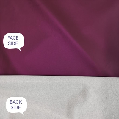 174gsm il poliestere Shell Fabric Woven molle 75dx75d impermeabilizza Dull Metal Lamination pieno
