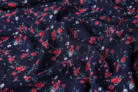 Aop stampato tessuto chiffon 75Dx48S del poliestere 90gsm