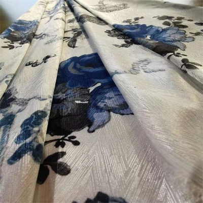 La spina di pesce ha stampato il tessuto 100gsm del vestito delle donne chiffon ed il poliestere