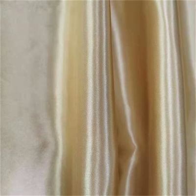 raso chiffon del tessuto 87gsm dell'oro 50dx75d poli per le bluse ed i vestiti