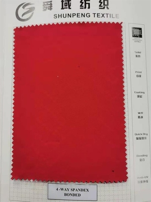 Allungamento normale del tessuto all'aperto respirabile impermeabile, 310gsm tessuto di Softshell di 3 strati