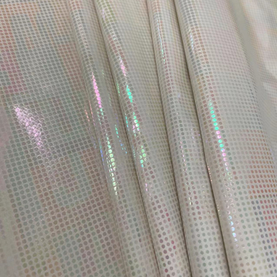 Tessuto in taffetà di poliestere da 71 g/m² 320t lamina d'argento colorata a caldo 50dx50d