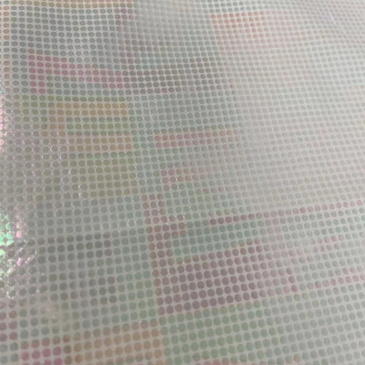 Tessuto in taffetà di poliestere da 71 g/m² 320t lamina d'argento colorata a caldo 50dx50d