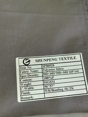 50D+30D*50D+30D 100%P 91GSM Tessuto di poliestere